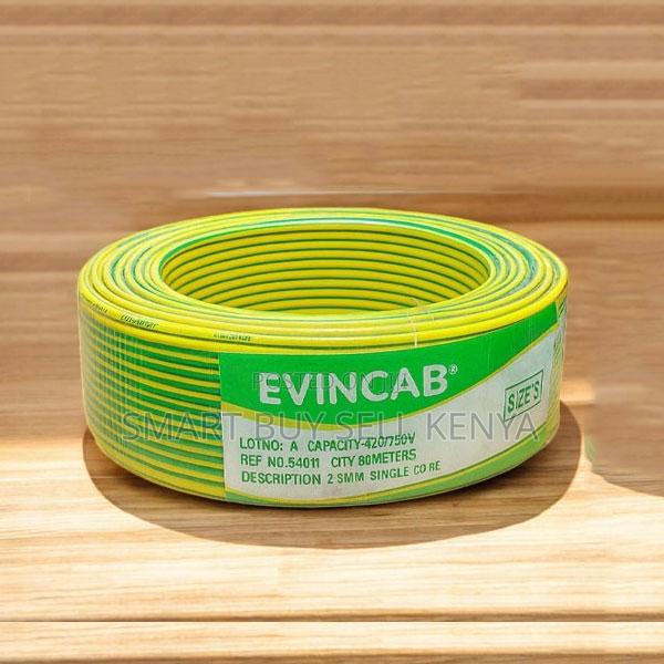 Evin Easy Install Yellow Green 2.5mm Single Core Copper Wiring Cable