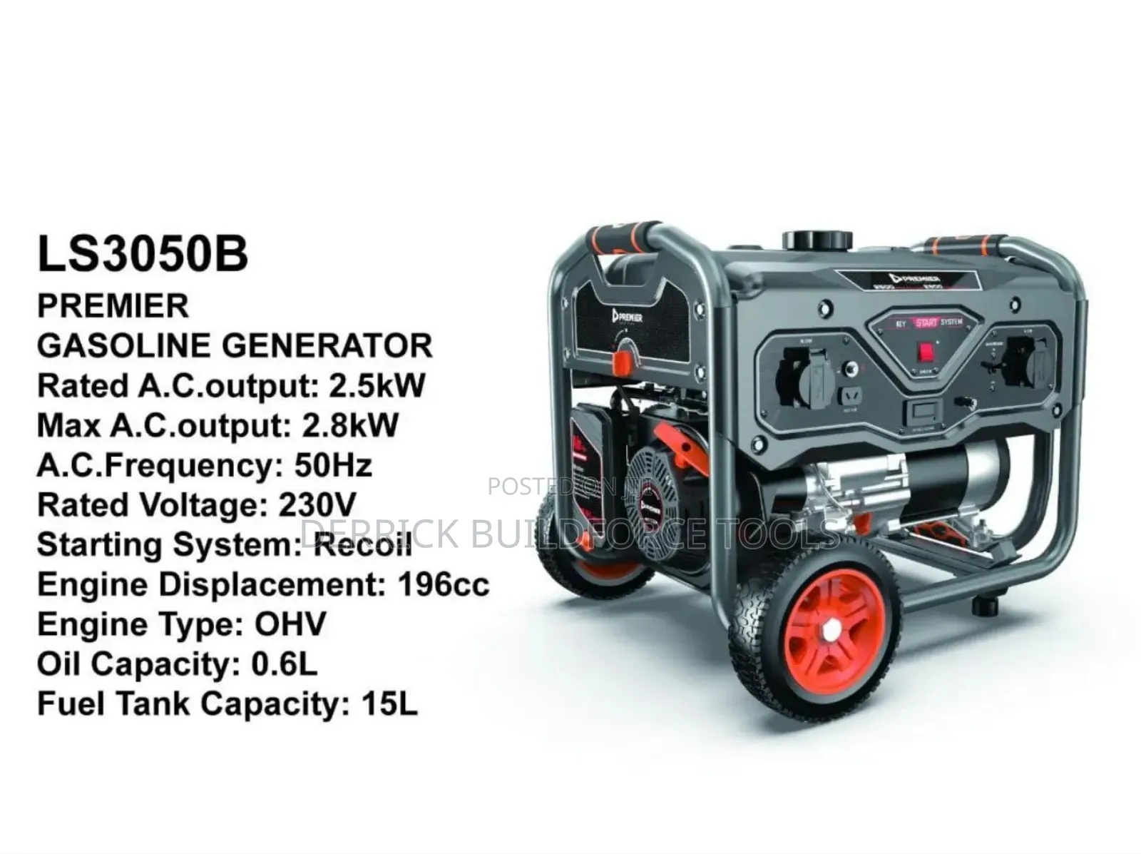 Ls3050b 2.8kw Premier Gasoline Generator