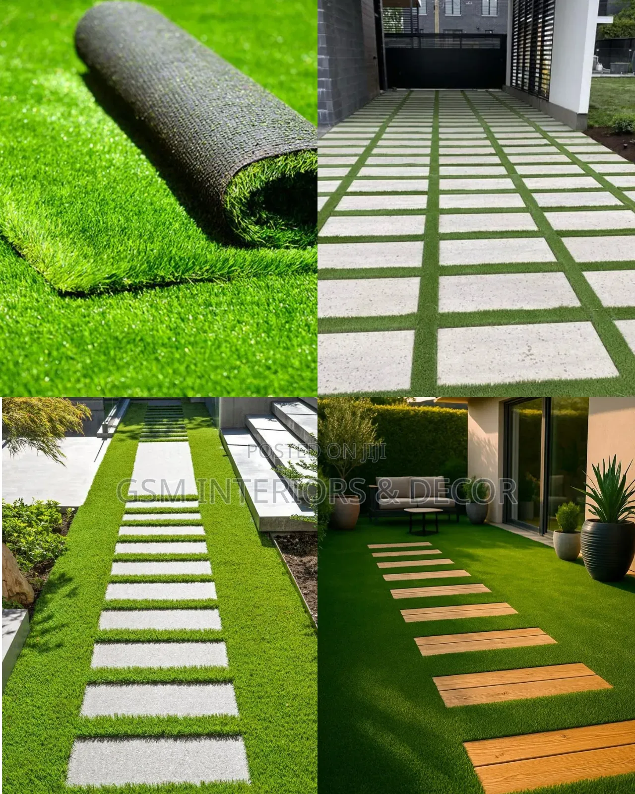 Artficial Green Grass Carpets in 50*50 Mazeras