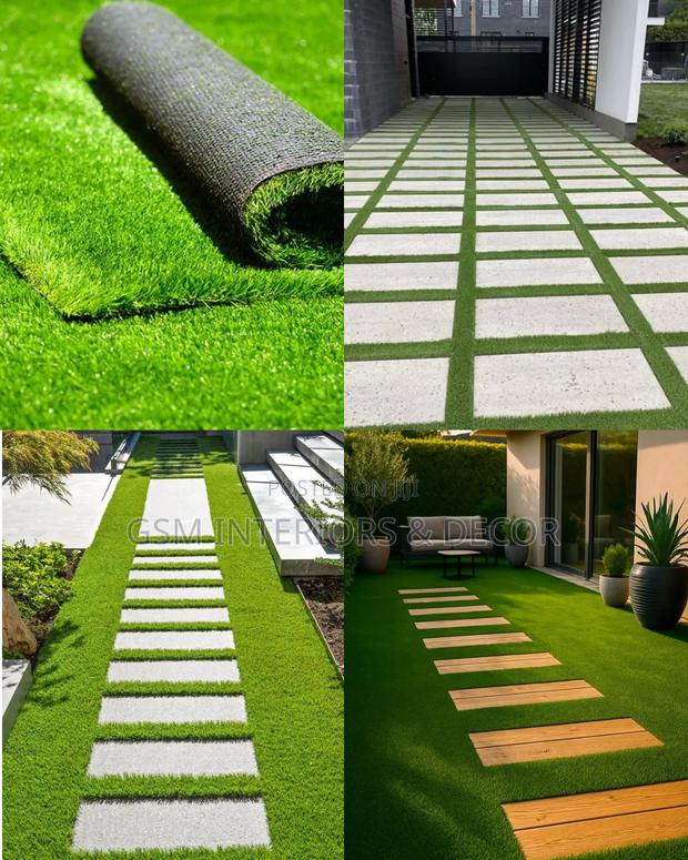 Artficial Green Grass Carpets in 50*50 Mazeras