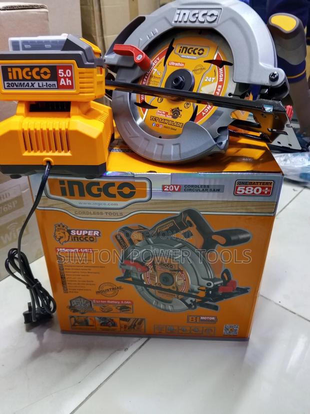 Rechargeable Lithium-Ion Battery Ingco Circular Saw