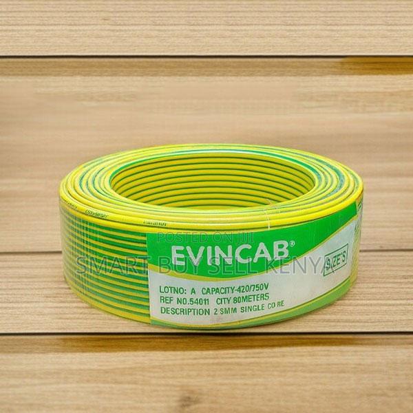 Evin Enhanced Durability Yellow Green 2.5mm Single Core Wiring Cable