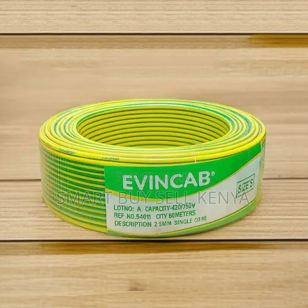 Evin Flame Heat Resistant Yellow Green 2.5mm Single Core Wiring Cable