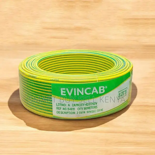 Evin Heavy Insulated Yellow Green 2.5mm Single Core Wiring Cable