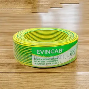 Evin Indoor Use Yellow Green 2.5mm Single Core Copper Electrical Cable