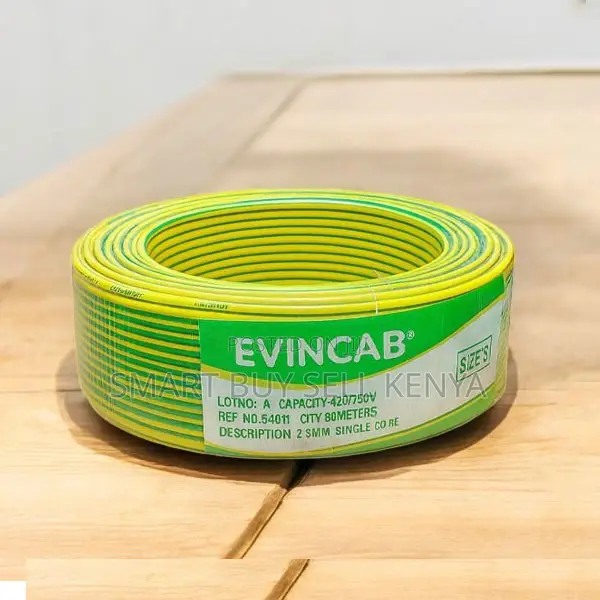 Evin Moisture Resistant Yellow Green 2.5mm Single Core Wiring Cable