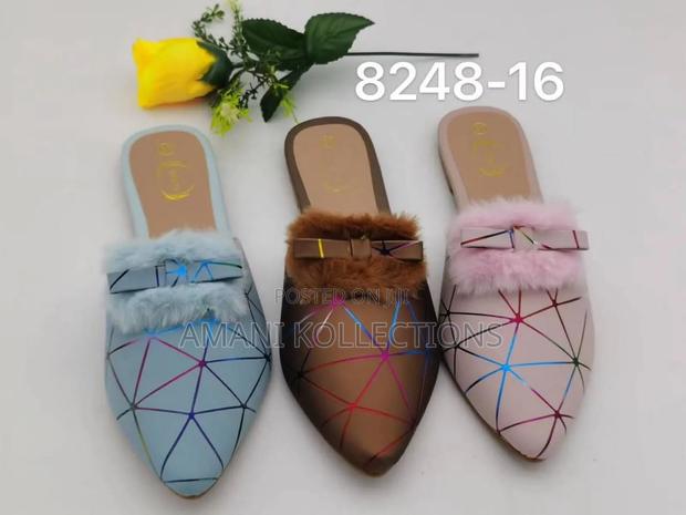 Classic Mules Available in Pink 38 and 41 Blue - main view