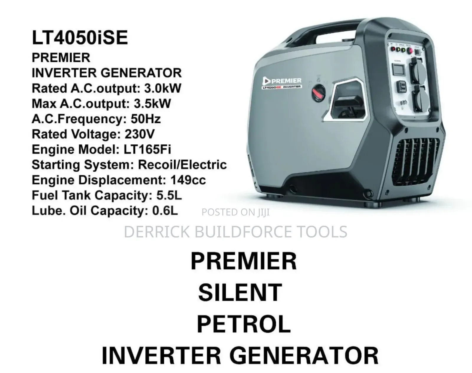 Lt4050ise 3.5kw Premier Silent Petrol Inverter Generator