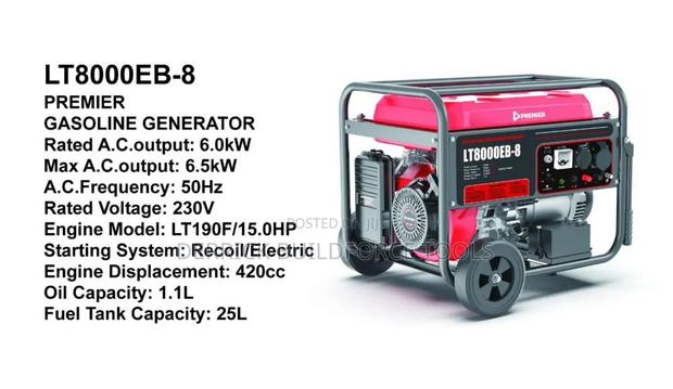 6.5kw Gasoline Premier Generator - main view