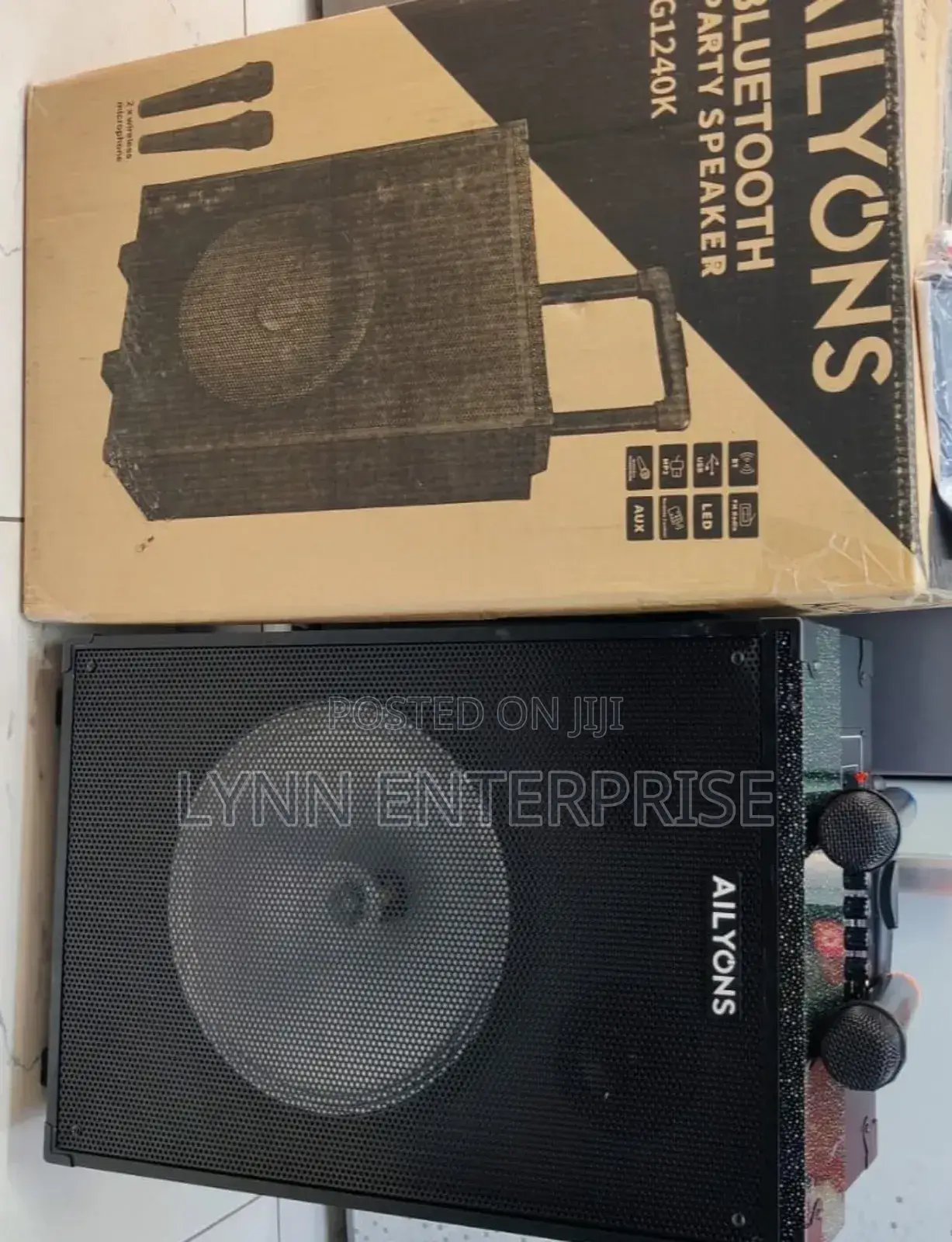 Ailyons Portable Speaker;
15 Inches
