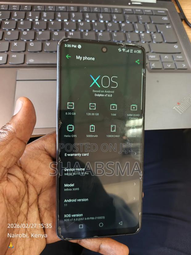 Infinix Note 10 Pro 128 GB Silver - thumbnail 7