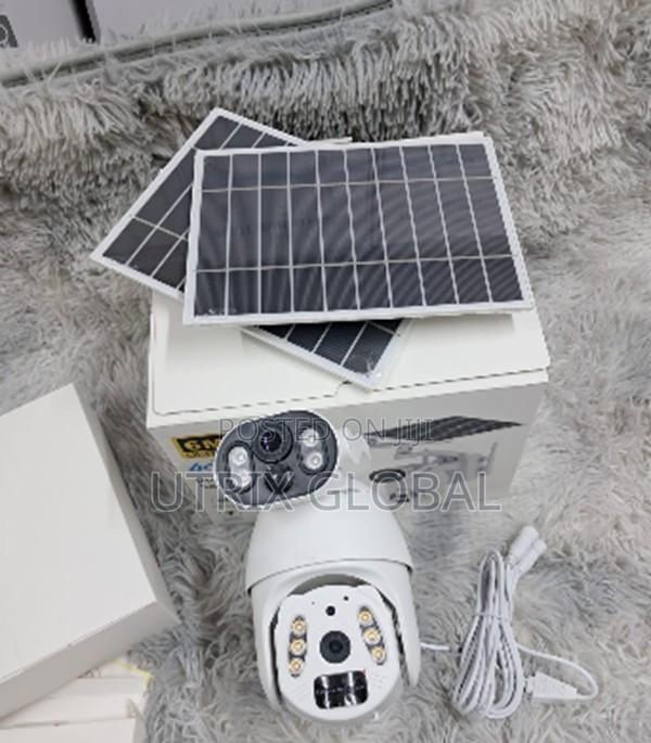 Ubox 6mp 4g Dual Panel Solar Powered Cctv Camera