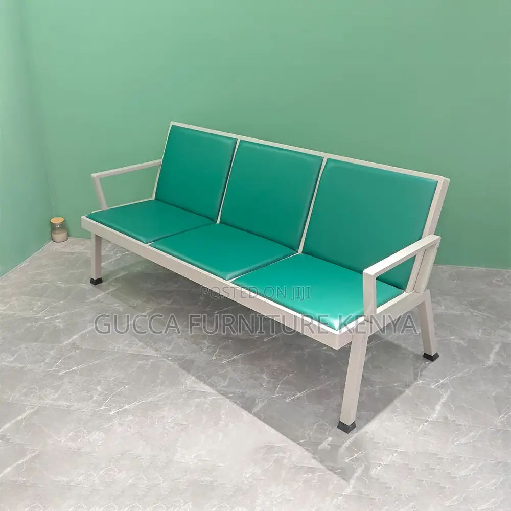 Imported 3-link Padded Reception Waiting Bench