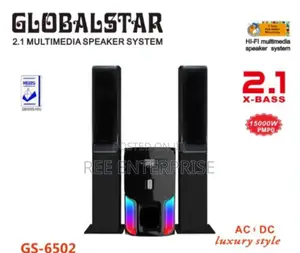 2.1ch Gs-6502 Home Theater System With Remote Control Tall Boy Woofer