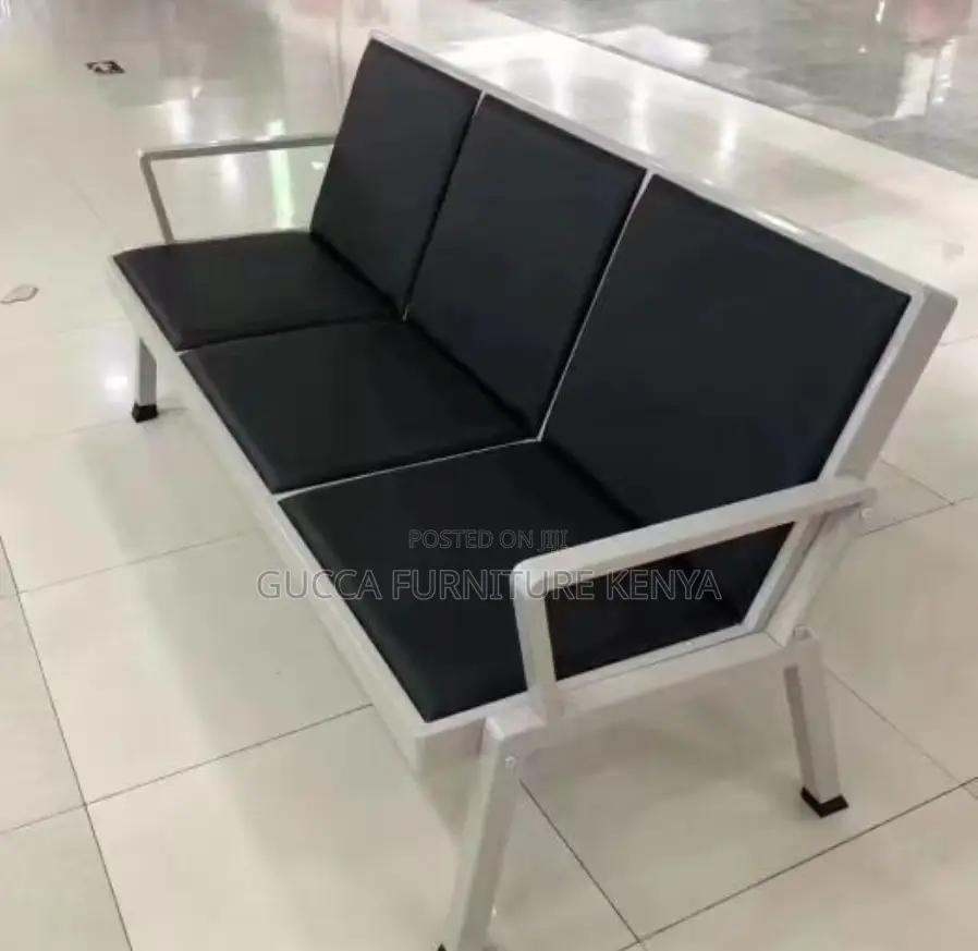 Imported 3-link Padded Reception Waiting Bench
