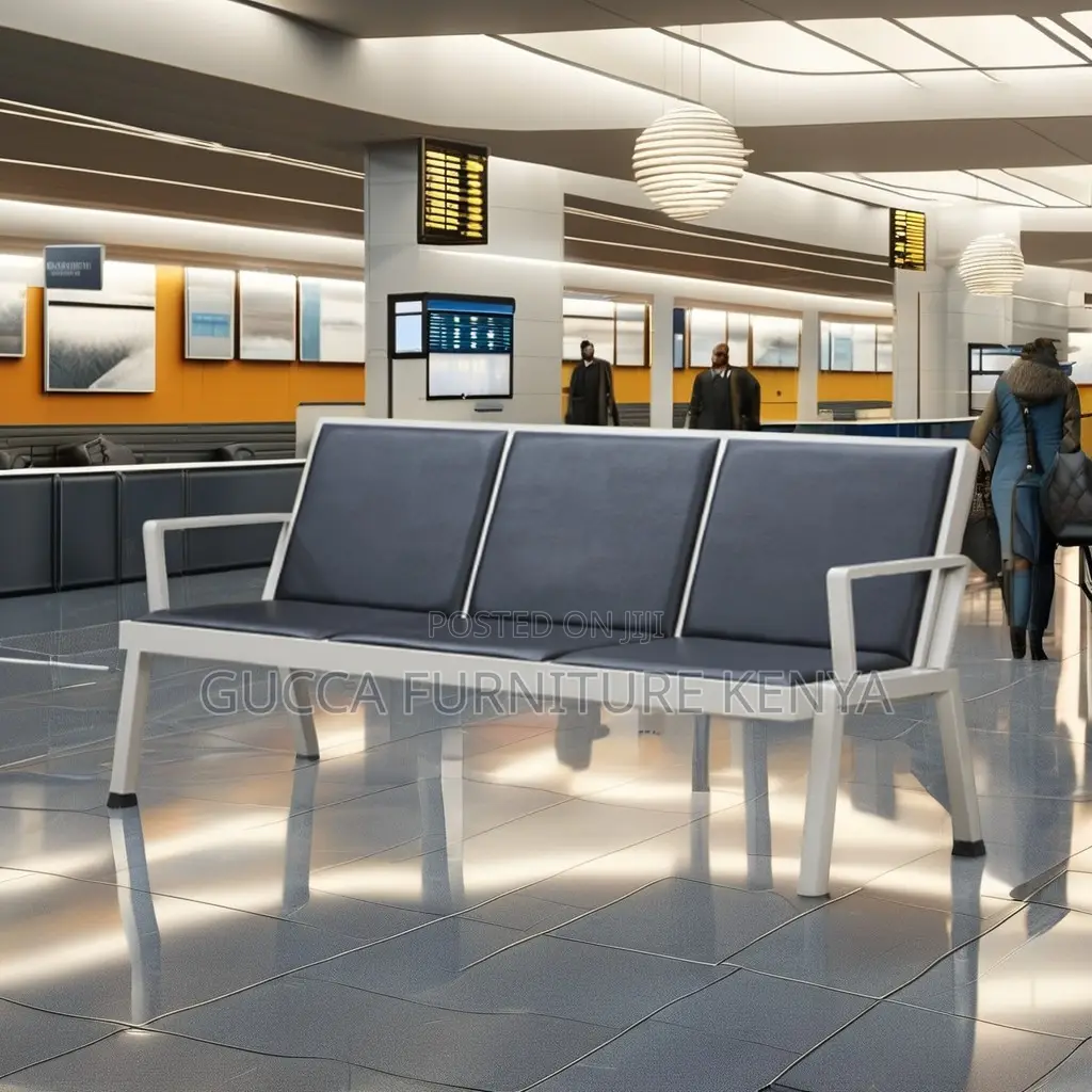 Imported 3-link Padded Reception Waiting Bench