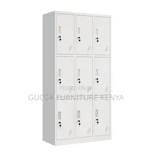 9-locker Metallic Gym Storage Cabinet