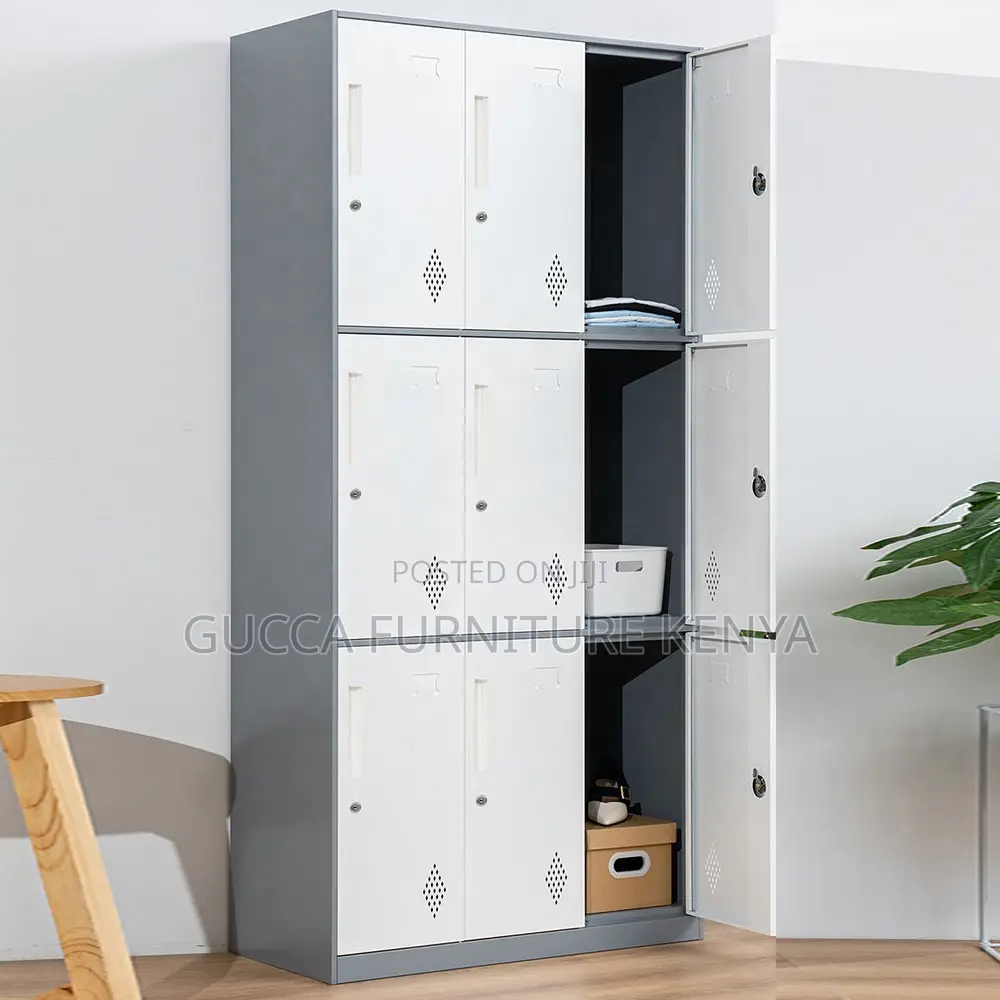 9-locker Metallic Gym Storage Cabinet