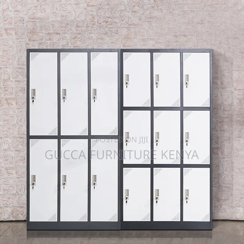 9-locker Metallic Gym Storage Cabinet