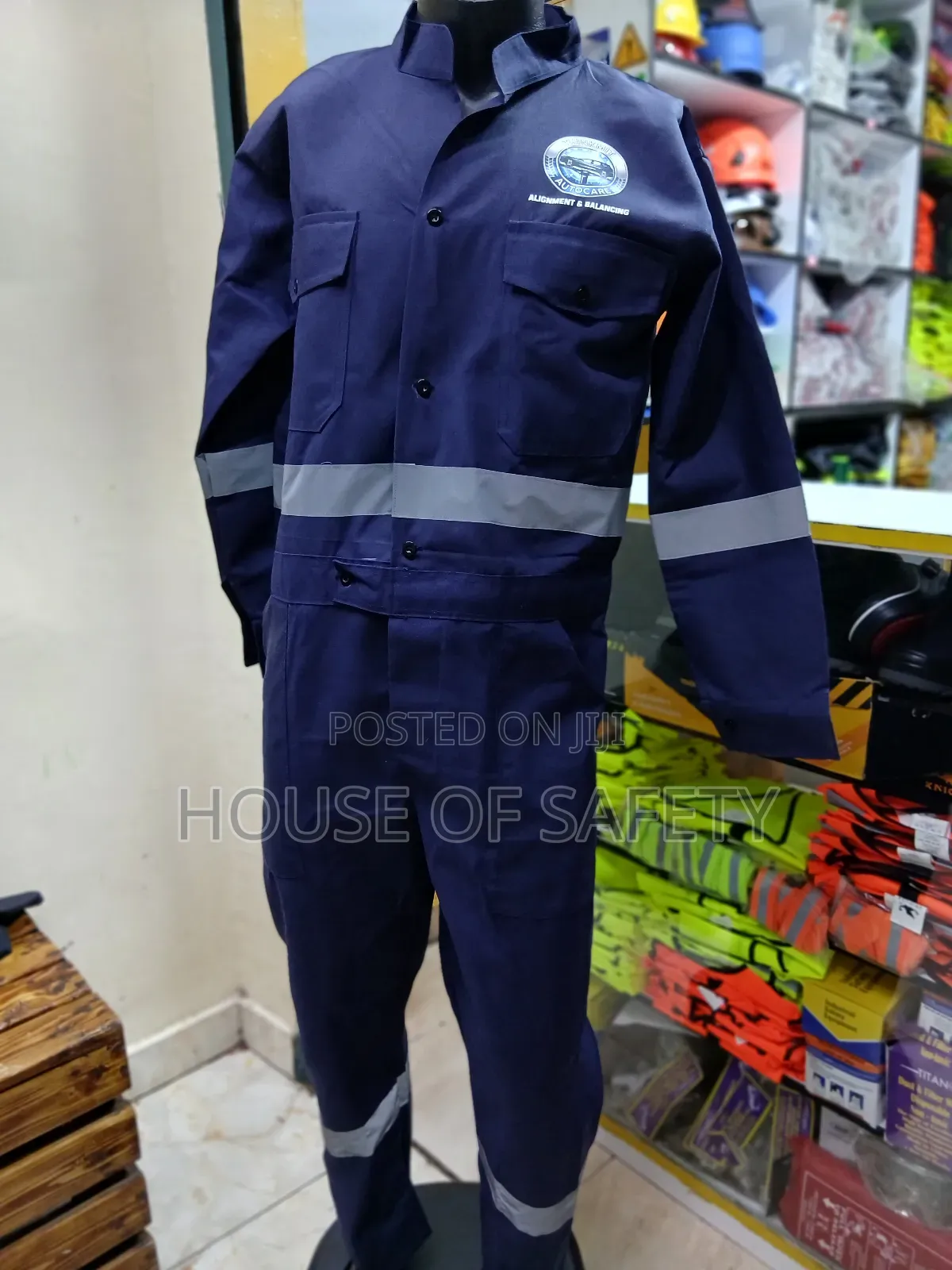 Janitorial Work Navy Blue Overall