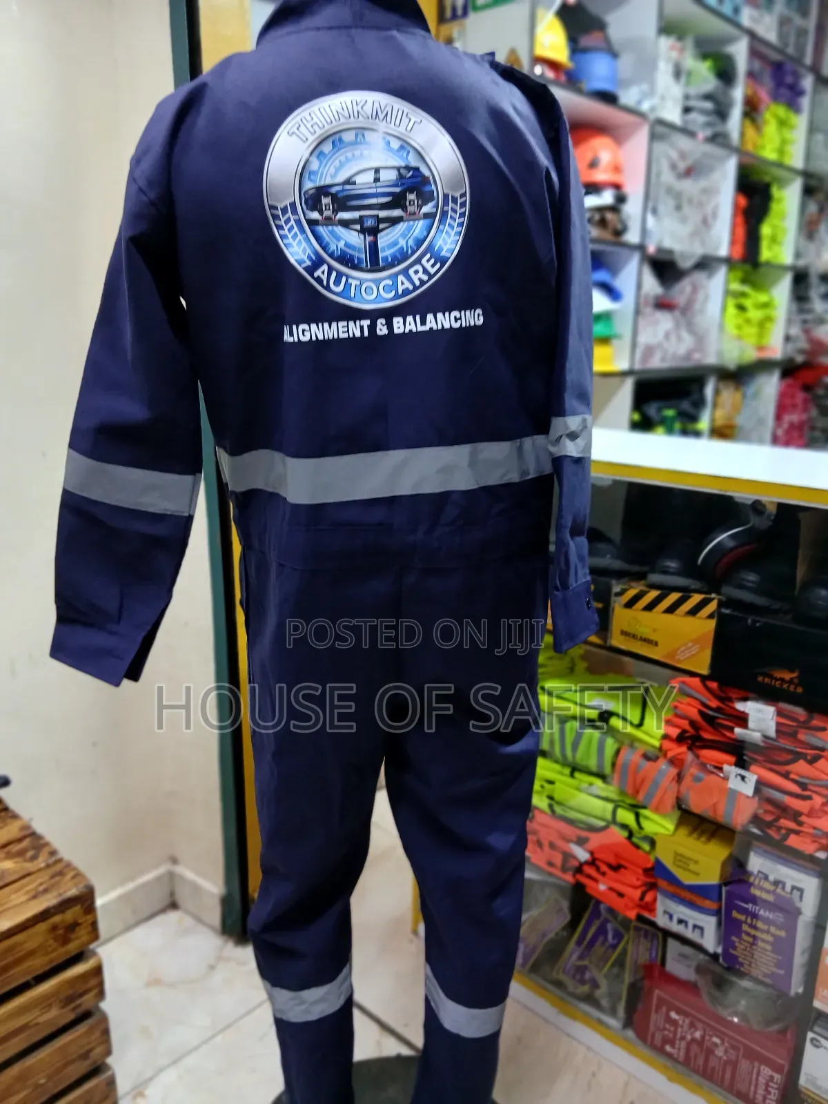 Janitorial Work Navy Blue Overall