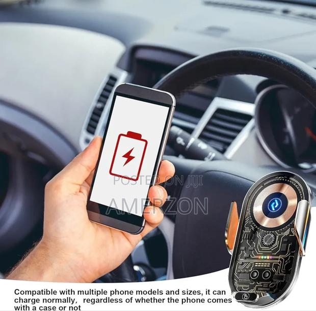 New Fast Charging 66w Car Holder Auto Sensor Portable Phone - thumbnail 2