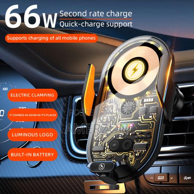 New Fast Charging 66w Car Holder Auto Sensor Portable Phone - thumbnail 3
