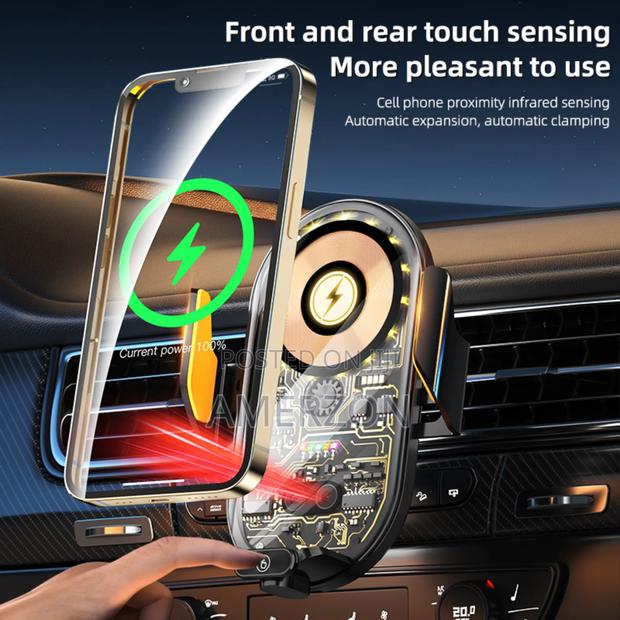 New Fast Charging 66w Car Holder Auto Sensor Portable Phone - thumbnail 4