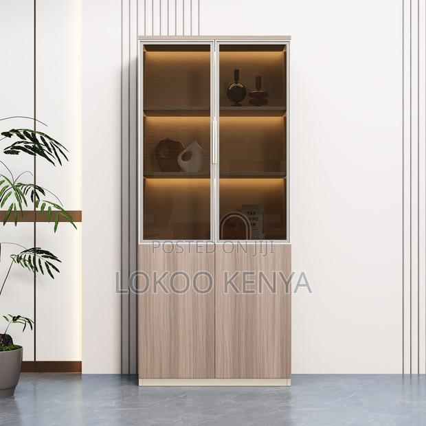 Office Cabinet ; 2-Door Wooden Filing Cabinet