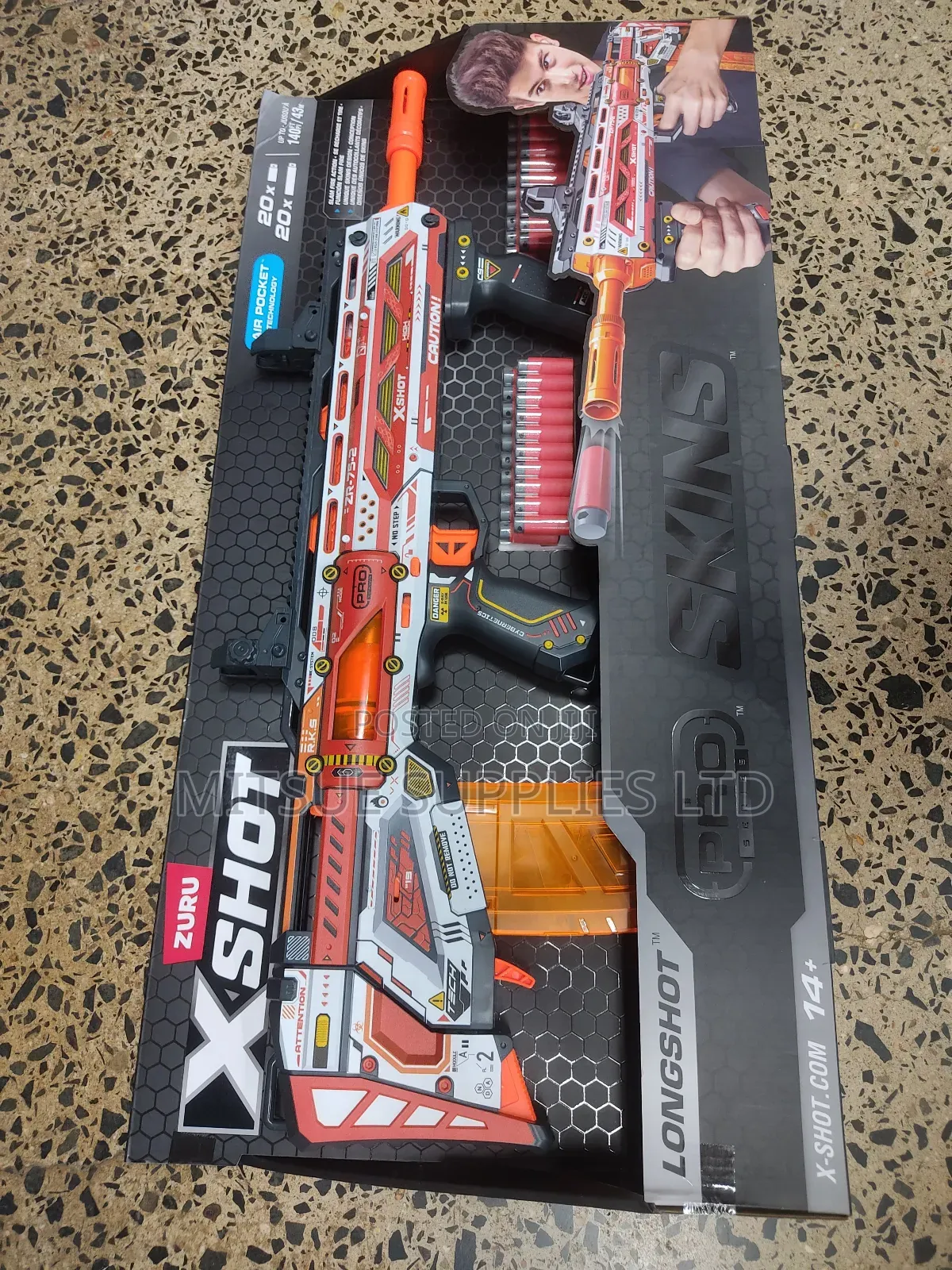 Zuri Giant X-shot Long Shot Blaster 72x43 With 40 Ammunition