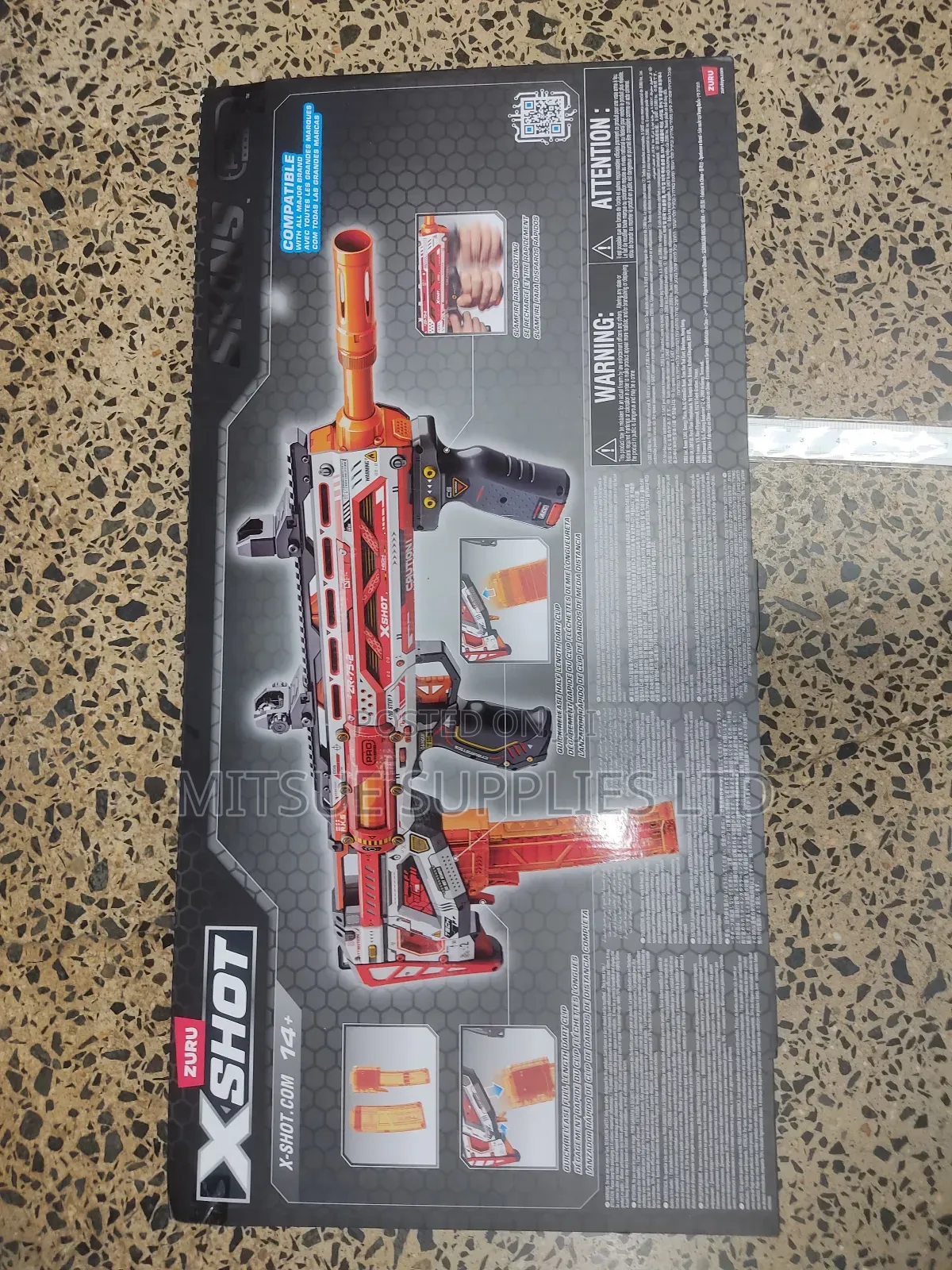 Zuri Giant X-shot Long Shot Blaster 72x43 With 40 Ammunition
