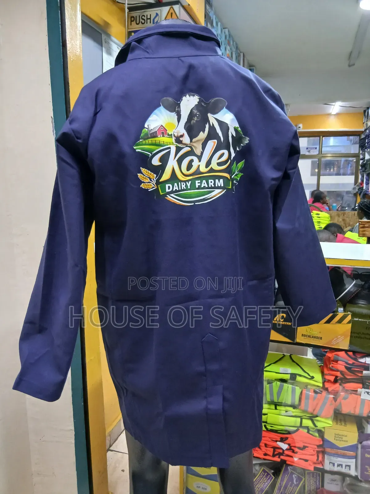 Dust Wear Over Coats Navy Blue Branded