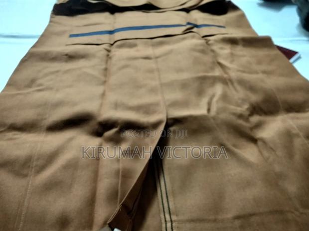 Brown and Navy Blue Dustcoat - thumbnail 3