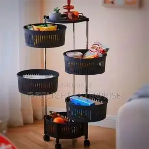 Fruit Rack 5 Tier Black