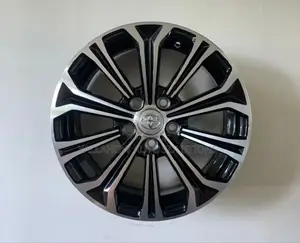 15-Inch Alloy Rims 5-Hole | Black Silver Stylish Wheels