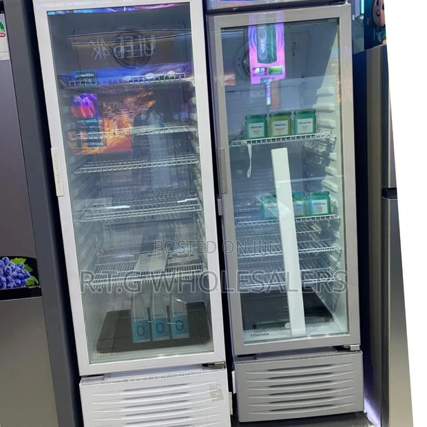 Hisense 222 Litres Glass-Door Chiller – Led Adjustable Shelves