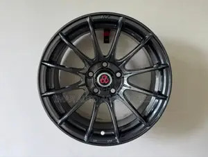 15-Inch Matte Black 5-Hole Rims | Stylish Durable Wheels