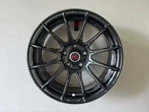 15-Inch Matte Black 5-Hole Rims | Stylish Durable Wheels