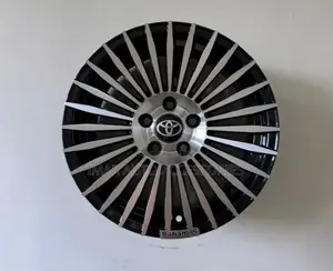15-Inch Alloy Rims 5-Hole | Matte Black Silver Stylish Design
