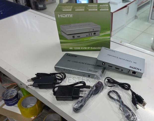 120m KVM Hdmi Extender Rj45 Ethernet Cat6 Support Usb Mouse - main view