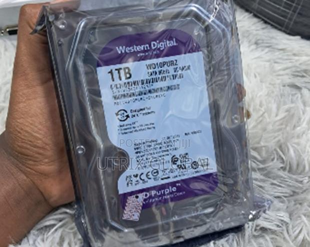 Wd 1tb Security Surveillance Hard Drive Smooth 24 7 Recording