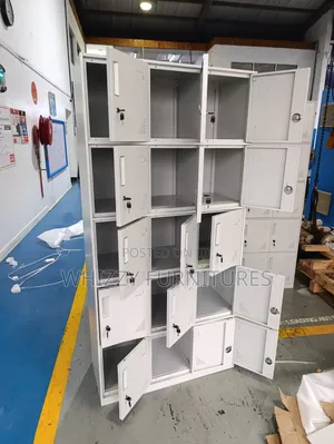 Fifteen Door File Cabinet , Staff Cabinet 15lockers Doors