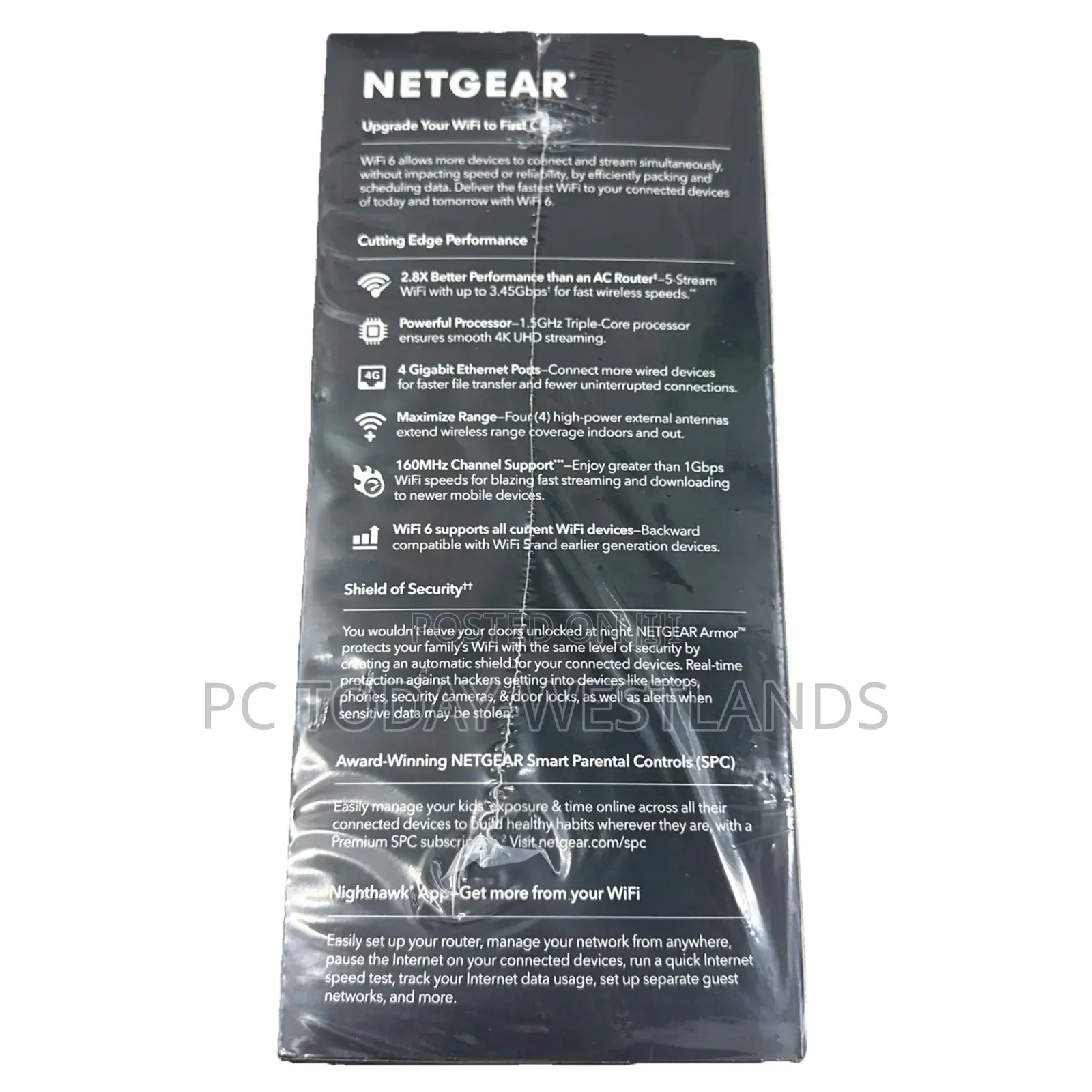 Netgear Nighthawk Ax5 5-stream Wifi Router, Ax3600 (Rax41)