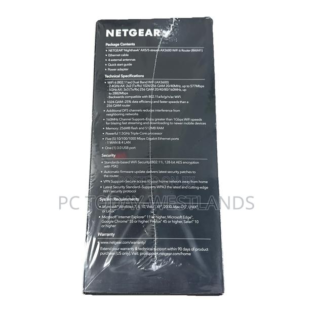 Netgear Nighthawk Ax5 5-stream Wifi Router, Ax3600 (Rax41) - thumbnail 5