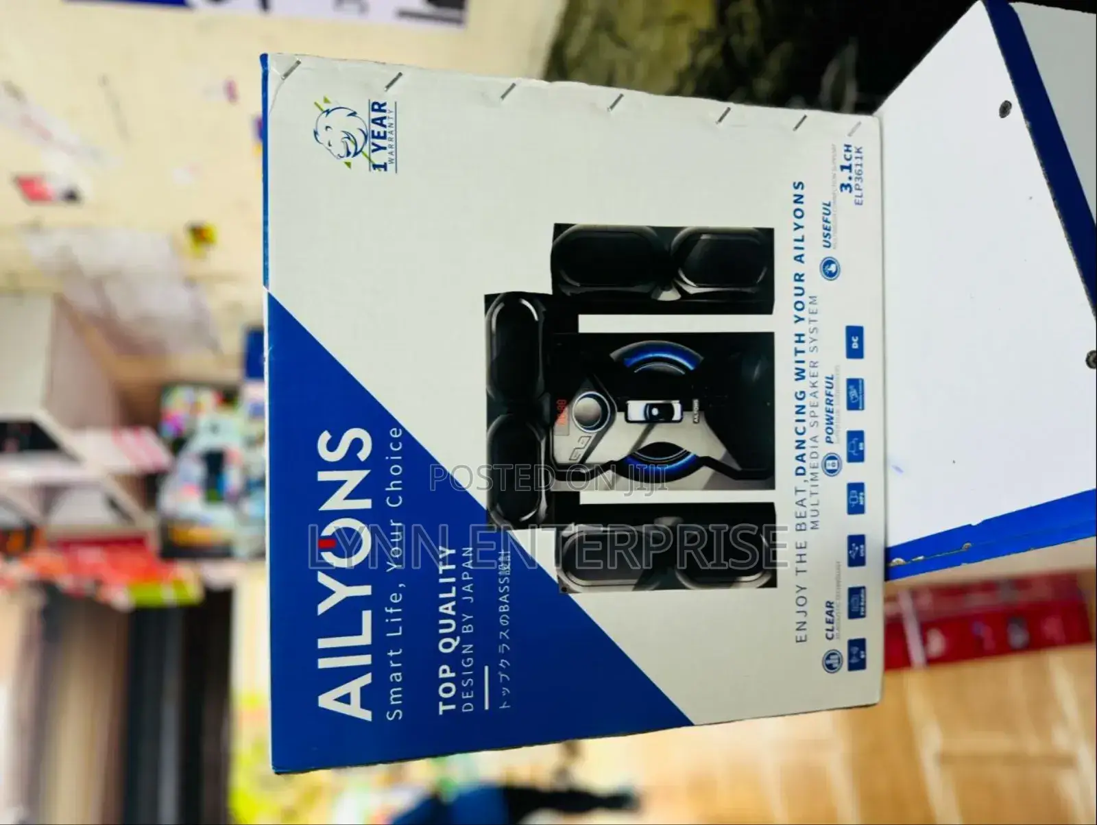 Ailyons 3.1ch Subwoofer Home Theatre Multi Media Bluetooth