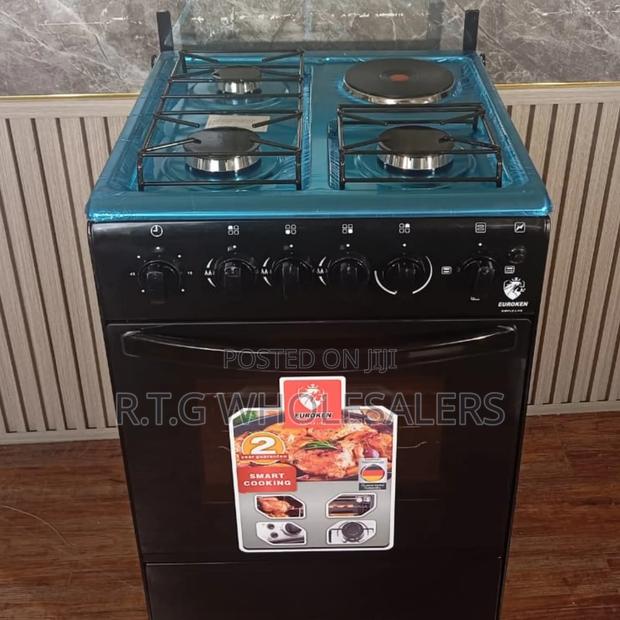 Euro-55-3g-1e Gas Cooker Timer, Jet Pulse Ignition + Oven Accessoris