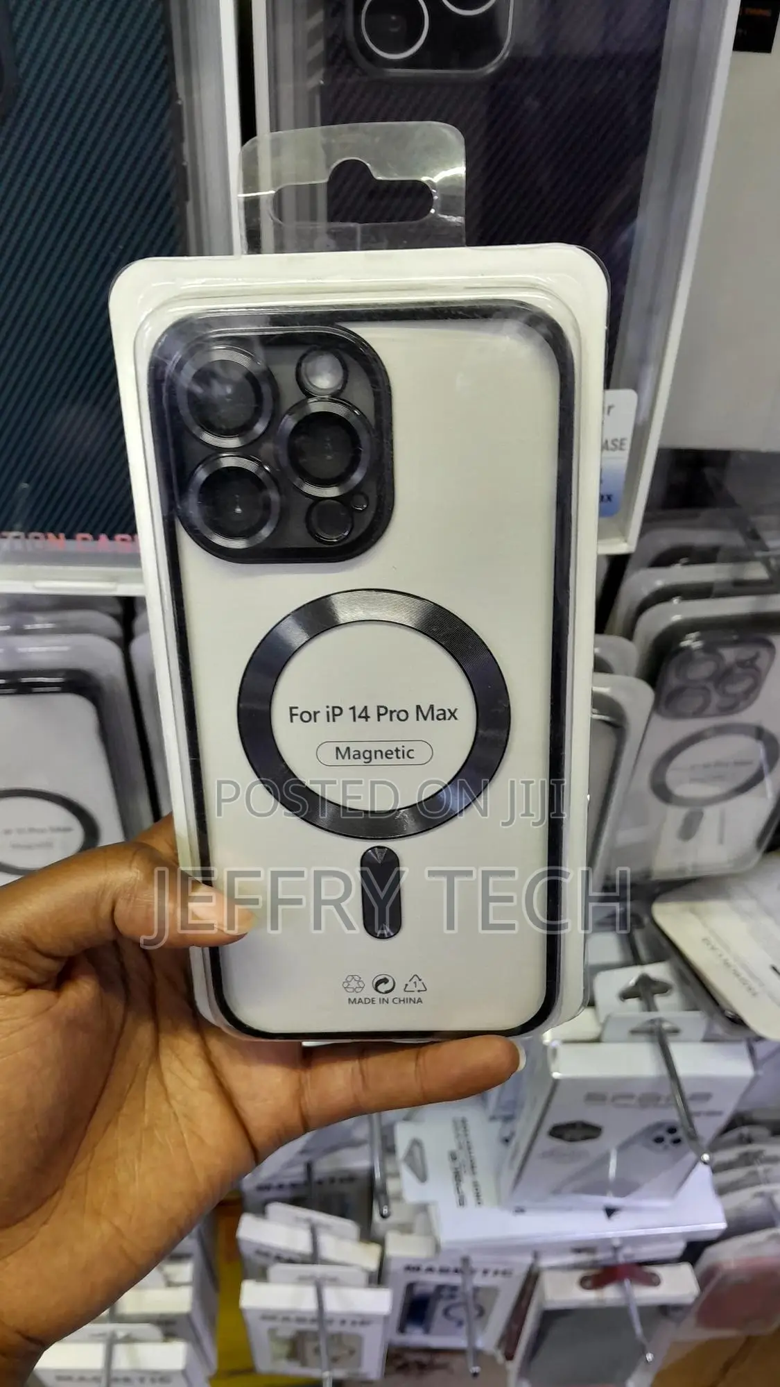 Hython Magnetic Plating Clear for iPhone 14 Pro Max Case