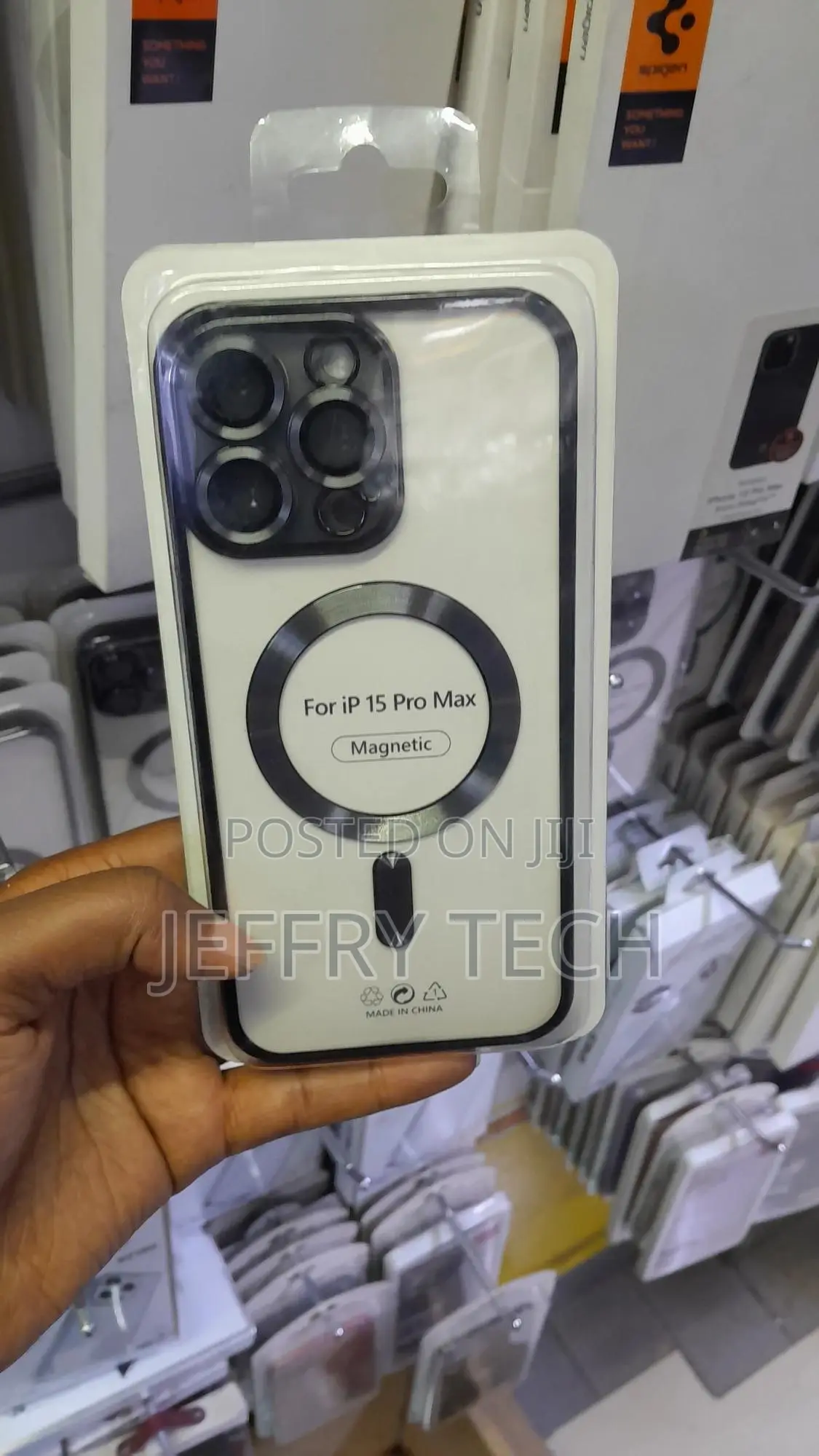 Nixx Plated Magnetic Clear Case for iPhone 15 Pro Max With Camera Lens
