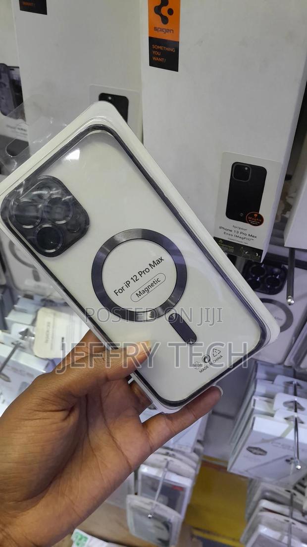 Naxio Magnetic Plated Clear Case for iPhone 12 Pro Max Camera Lens - thumbnail 2