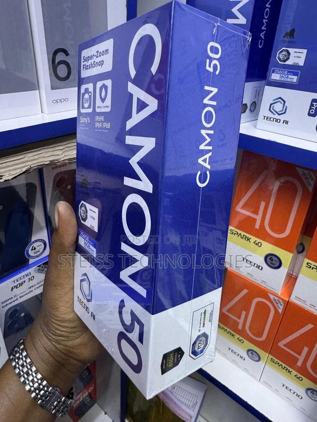 New Tecno Camon 50 256 GB Black - main view